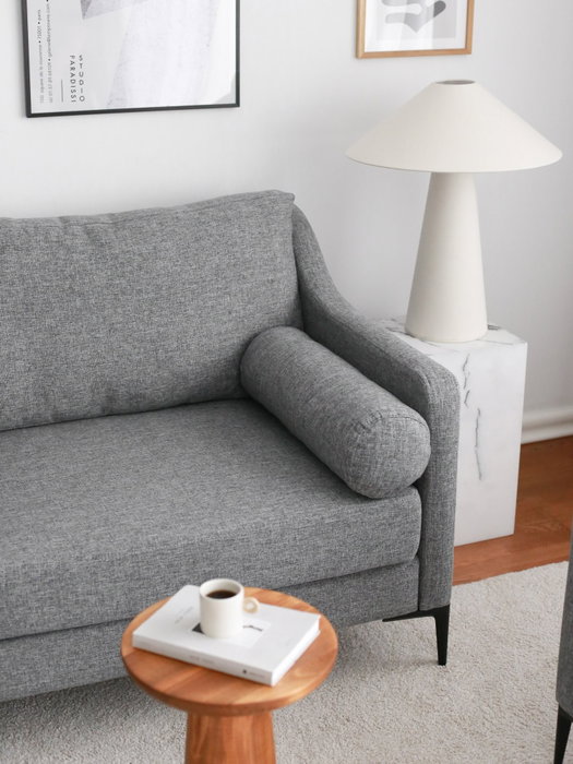 Atelier Del Sofa Nordi Sofá de 3 Plazas de Madera - Gris Atelier Del Sofa Nordi Sofá de 3 Plazas de Madera - Gris
